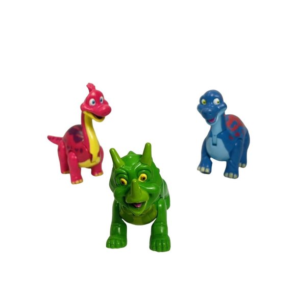 Downtown Disney T Rex Cafe Restaurant Dinosaurs Figures 3 Piece Friends Lot - Picture 11 of 11